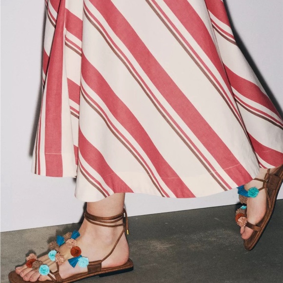 New Zara beaded strappy sandals in U.S. size 8 - Picture 5 of 5